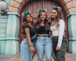 The star is a huge fan of Disney and also went to Disneyland, Los Angeles on a trip with friends.